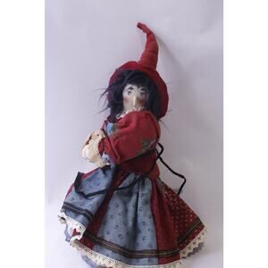 Witch Art Doll, 20 inches, Halloween, Interior Figure